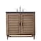 James Martin Vanities Portland 36in Single Vanity Whitewashed Walnut w/ 3 CM Charcoal Soapstone Quartz Top 620-V36-WW-3CSP - alternate 1